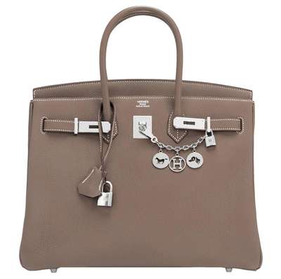 Hermes Birkin 35 in Etoupe Togo with 